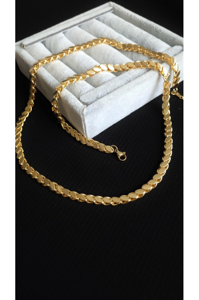 Çelik 14  k  Arpa kolye