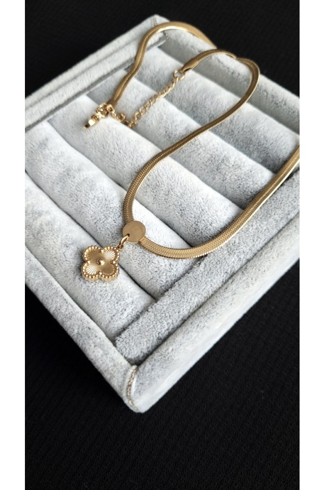 Çelik cleef İtalyan kolye