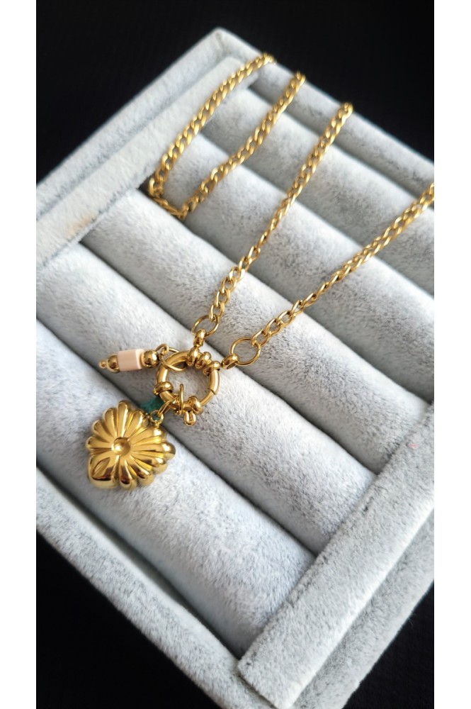 Çelik Figürlü Denizci klipsli kolye