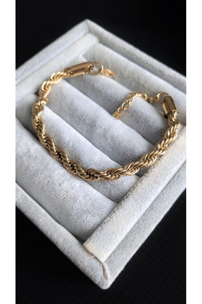 Çelik Kalın Burgu  model Bileklik