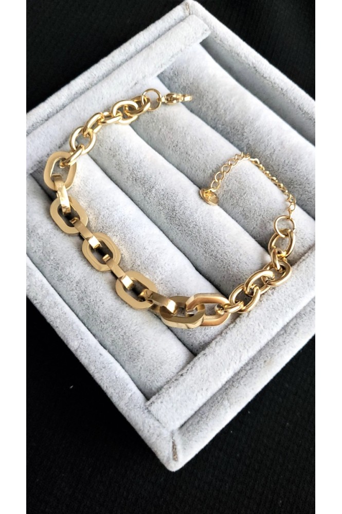 Çelik Kare Halka Bileklik