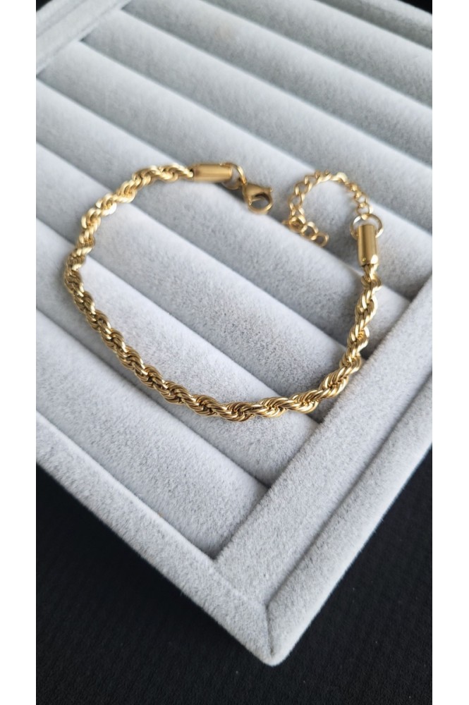 Çelik klasik Burgu model Bileklik