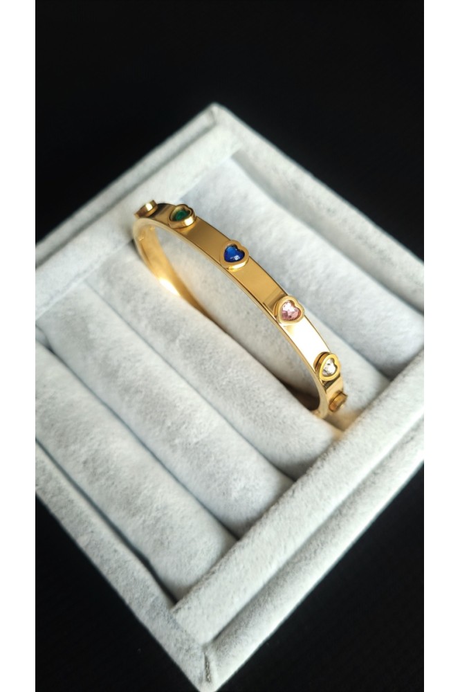 Çelik Renkli Kalp kelepçe