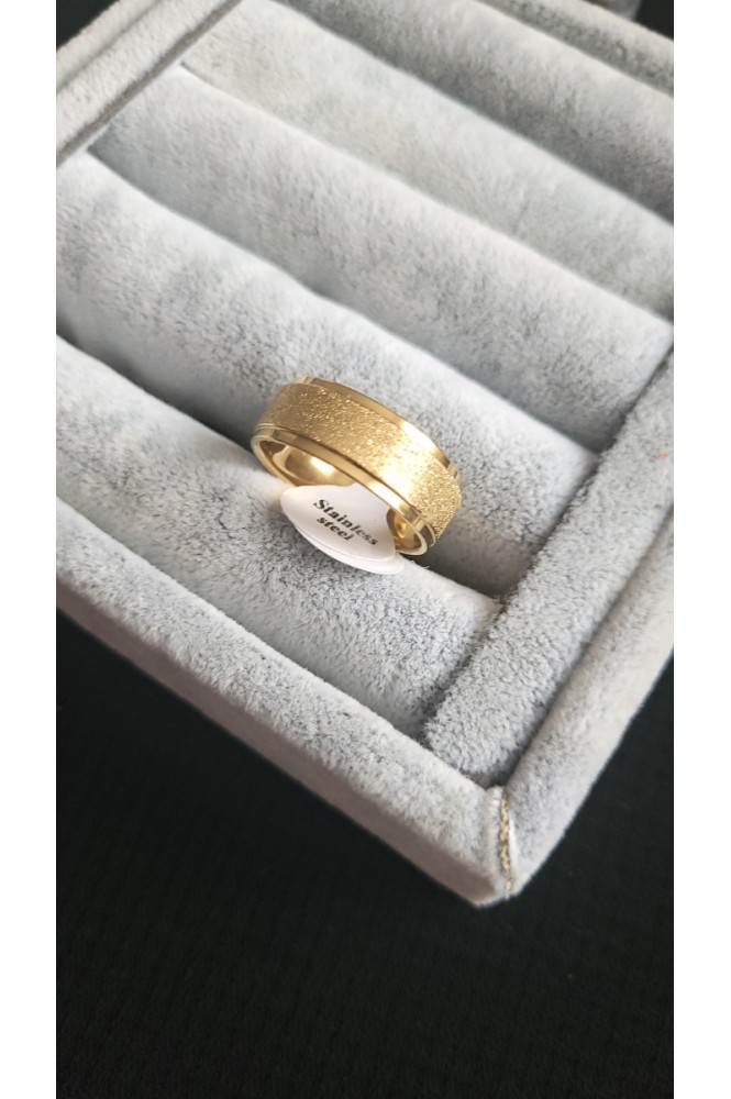 Çelik sim Detaylı Yüzük