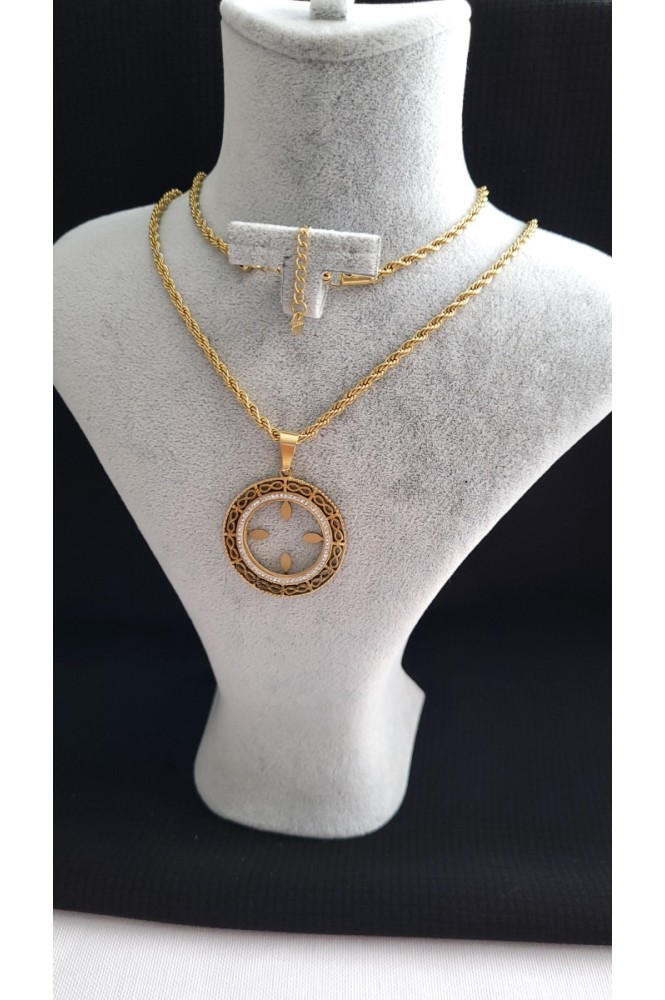 Çelik Yarım Uyumlu Sonsuzluk Kolye