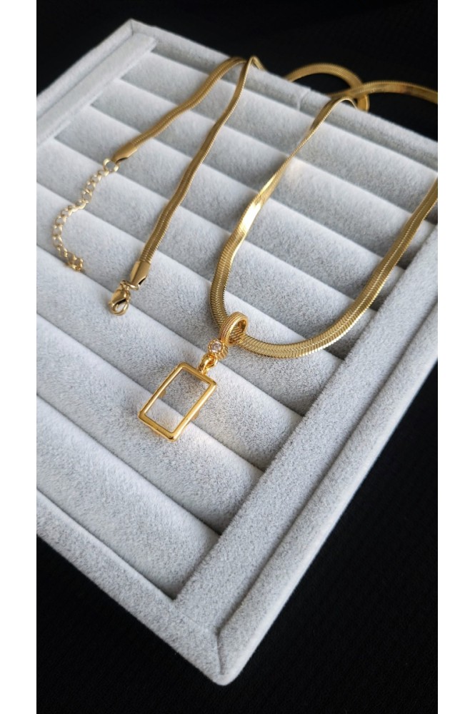 Gram uyumlu Düz model kolye