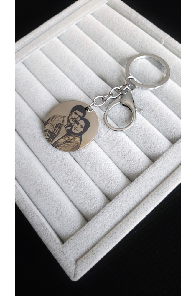 kişiye özel çelik  anahtarlık