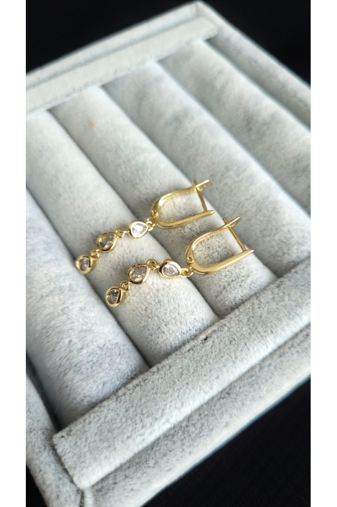 VIP Damla Taşlı Sallantı küpe