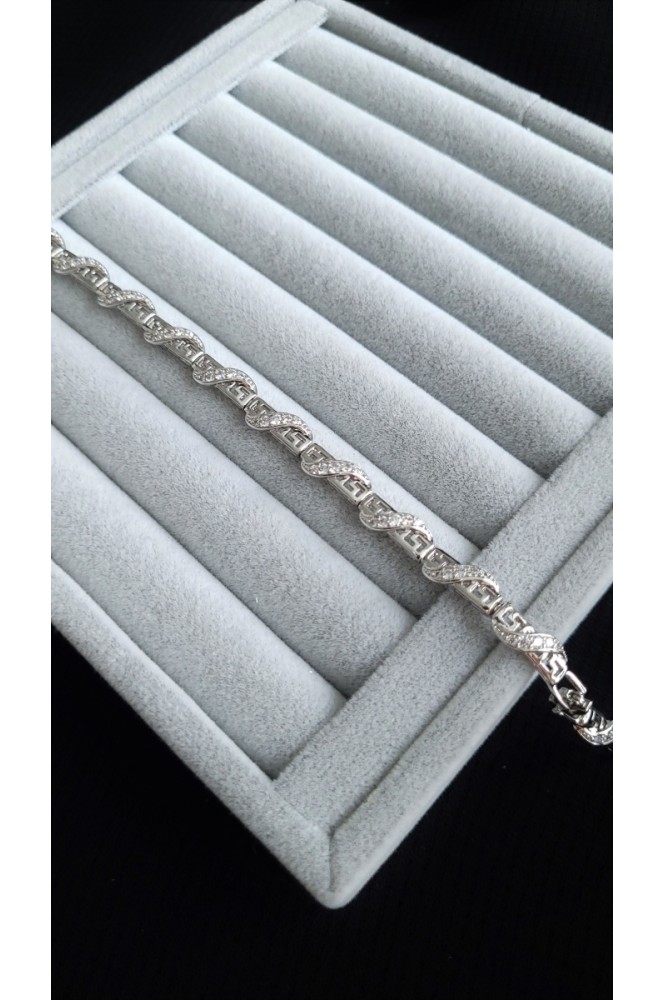 VIP Greg model silver sarmal bileklik