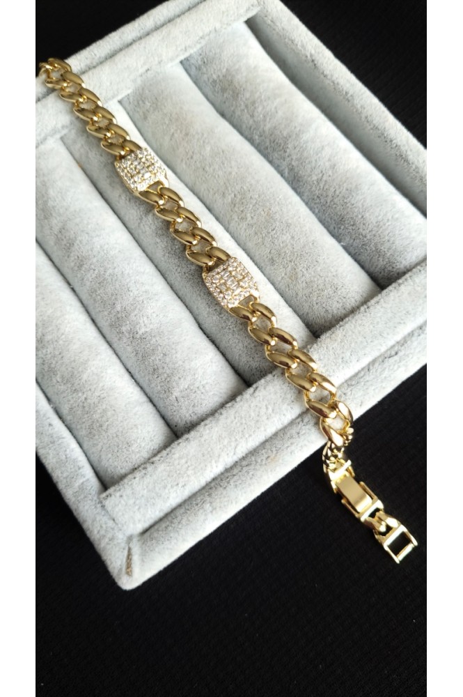 VIP İki kare Taşlı Bileklik