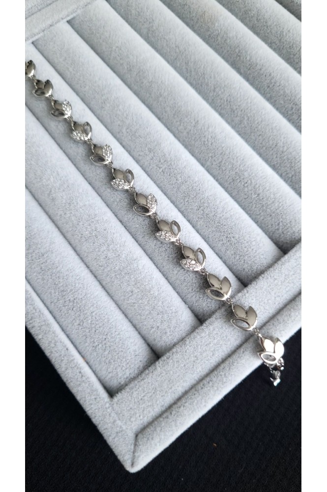 VIP Silver Taşlı Tasarım Bileklik