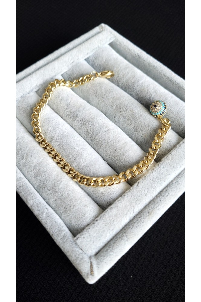 VIP Sosyete gözü Detaylı Zincir  bileklik