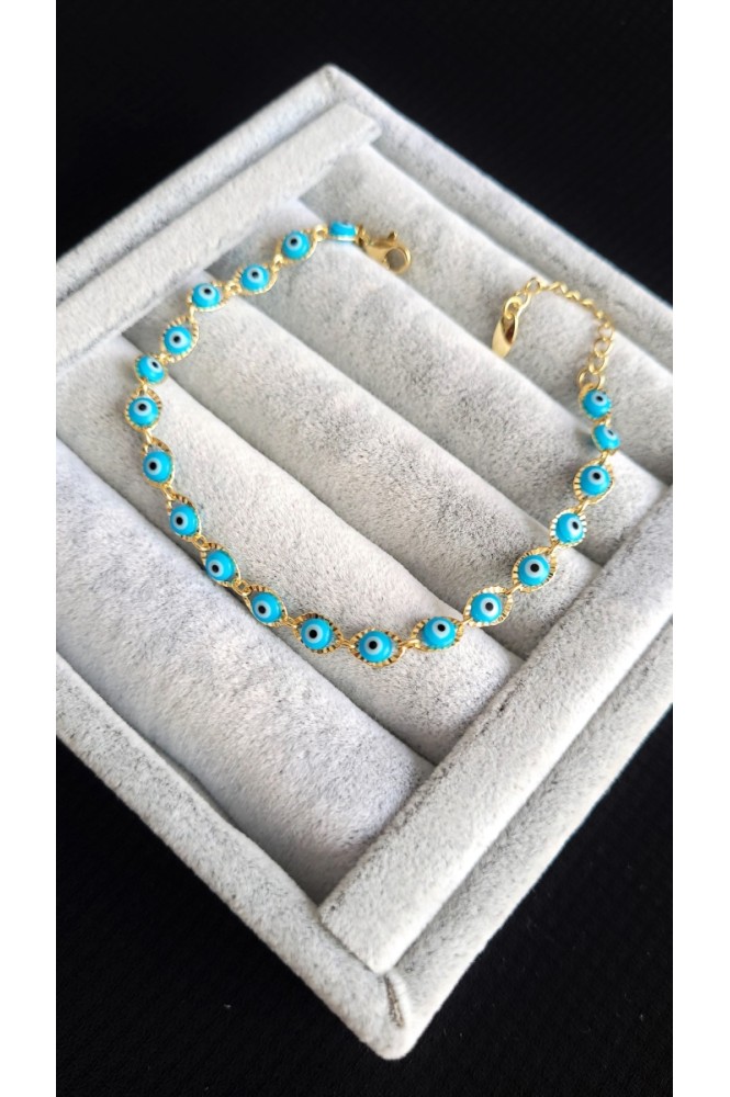 VIP Sıralı nazarlı Bilekik