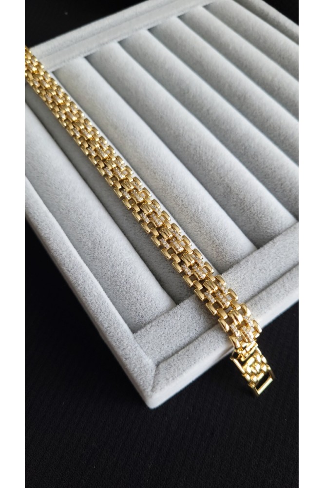 VIP Taş Detaylı Hasır Model Bileklik