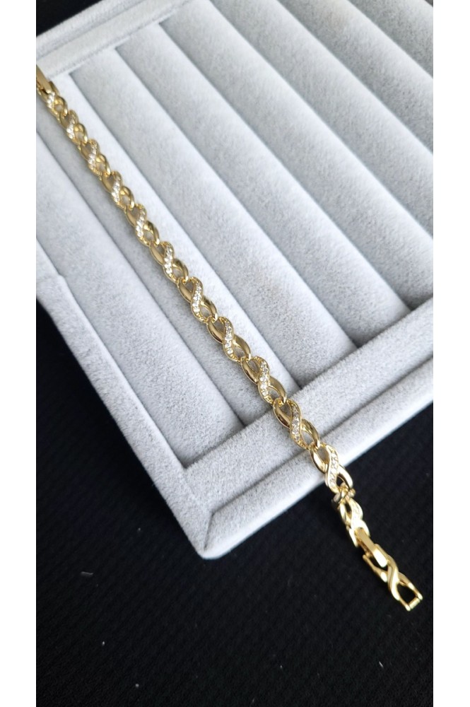 VIP Zarif Taş detaylı sonsuzluk Model Bileklik