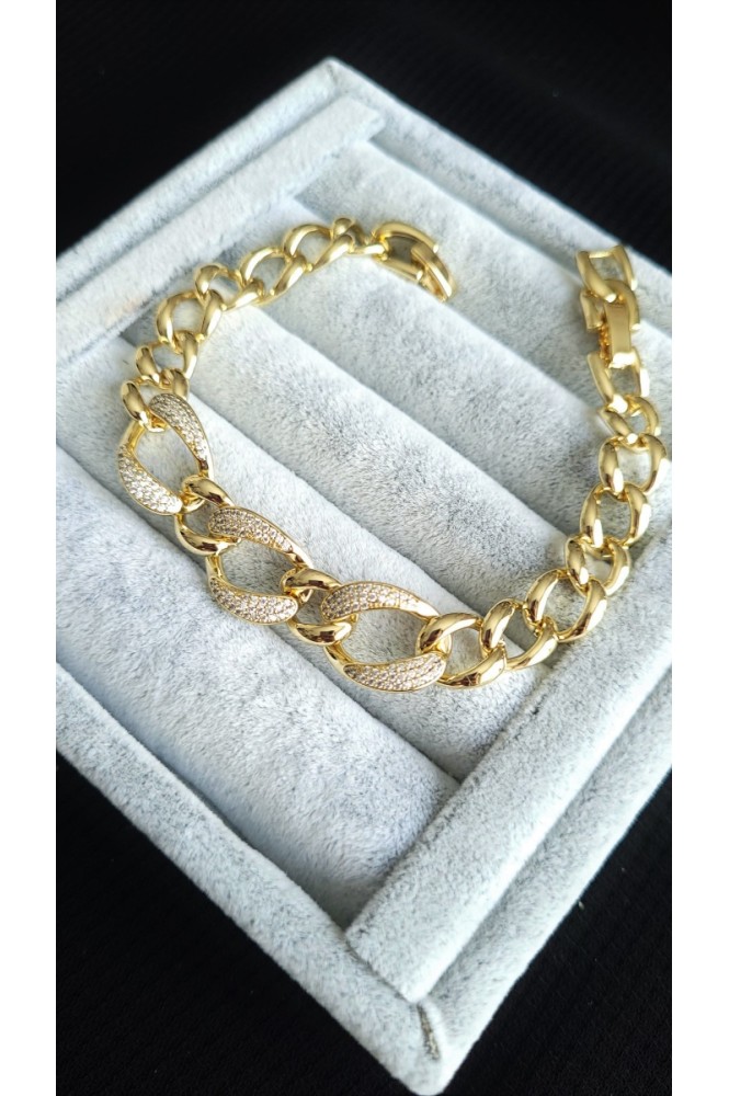 VIP Zincir Taşlı Bileklik