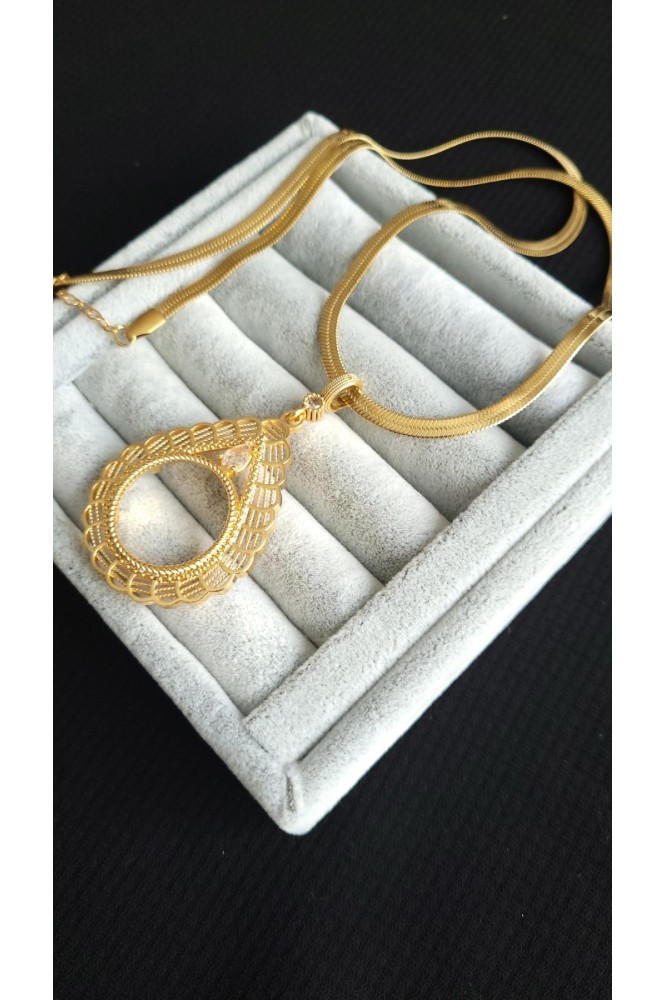 Yarım Uyumlu Tasarım Yassı kolye