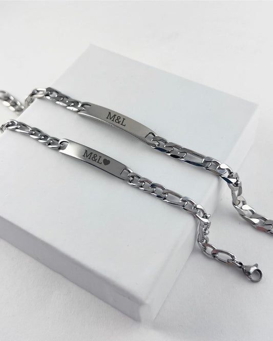 Çelik Gümüş Bileklik (İsimli)